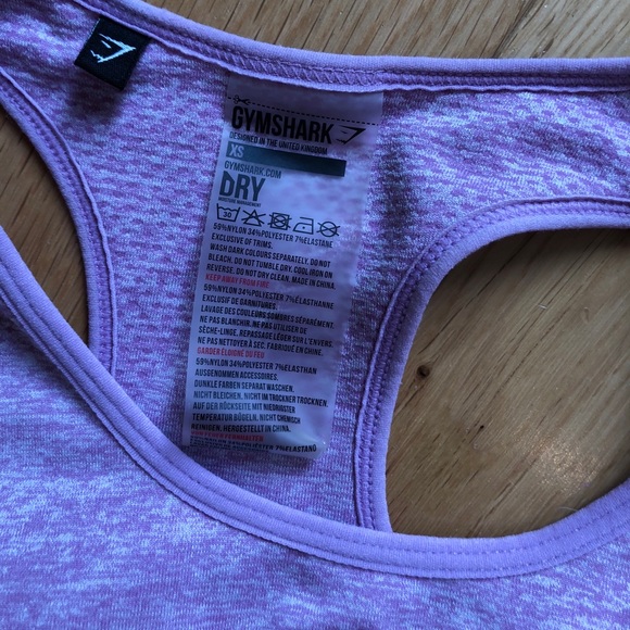 Gymshark Vital Seamless Pink Marl Sports Bra - Picture 3 of 6